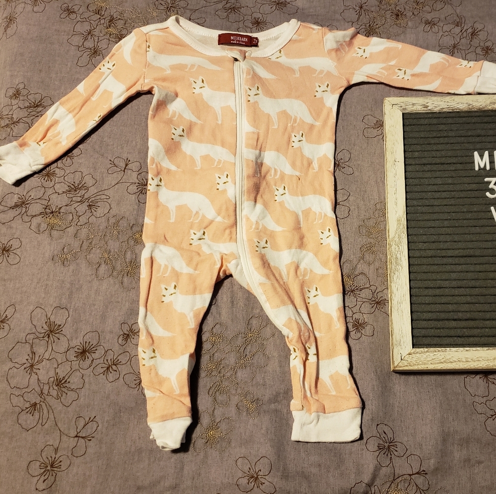 Milkbarn zipper pajama